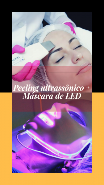 BLACK FRIDAY ( máscara de LED + Peeling ultrassônico )