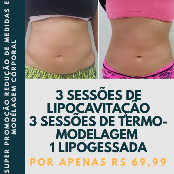 Super promoção para REDUÇÃO de medidas e modelagem corporal