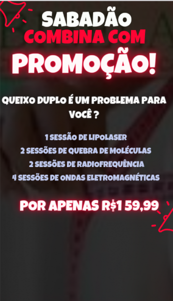 Sabadão combina com promoção ( Adeus queixo duplo )