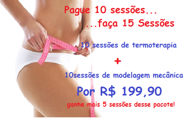 Compre 10 Sessões... ganhe +5 do mesmo tratamento