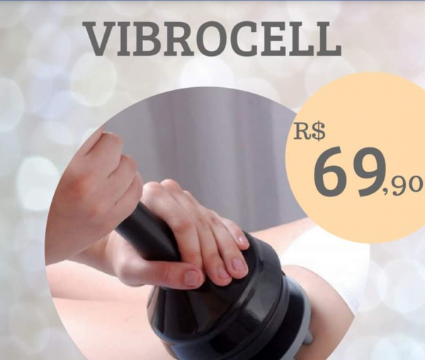 vibrocell para redução de medidas e modelagem corporal