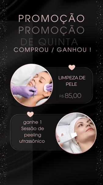 Promoção comprou ganhou ( limpeza de pele )