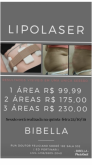 3 áreas de Lipolaser ( 1 sessão )