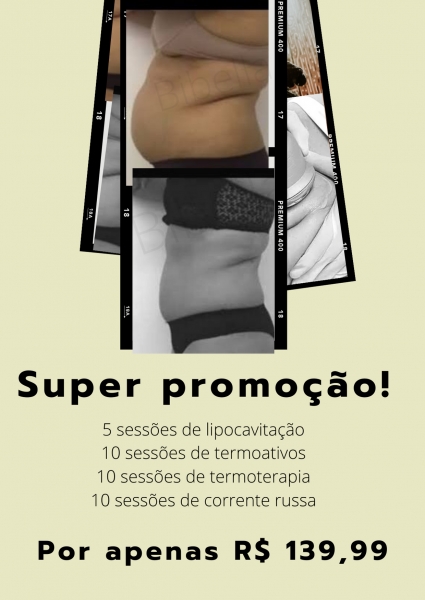 Super promoção com lipocavitação