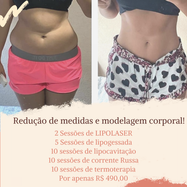 Super promoção para redução de medidas