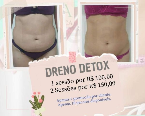 1 sessão de dreno Detox