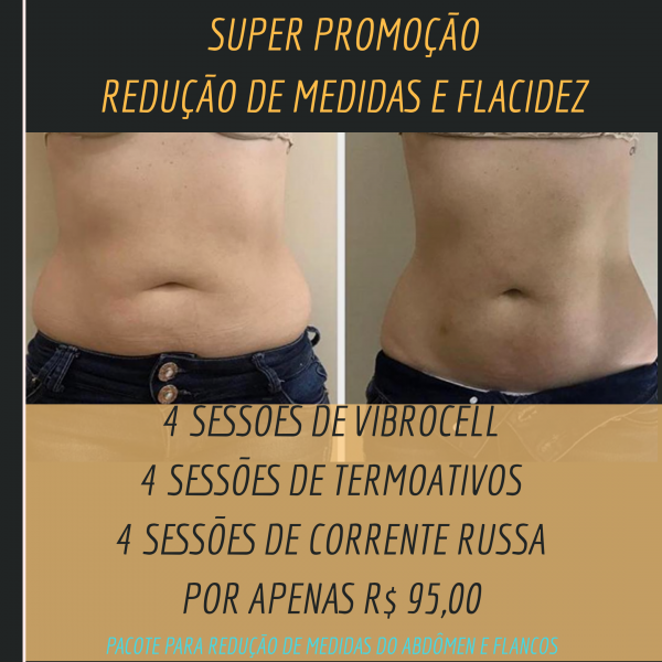 Redução de medidas abdômen + flancos