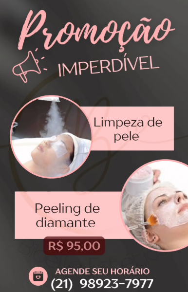 Promoção imperdível ( limpeza de pele )