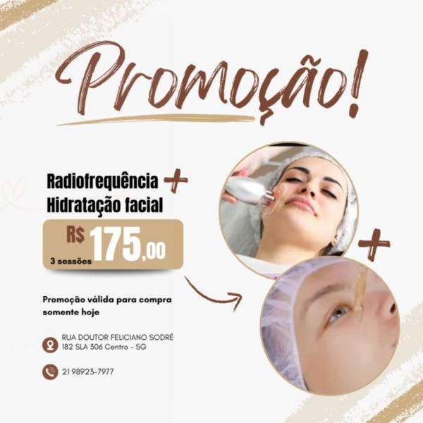 3 sessões de radiofrequência facial