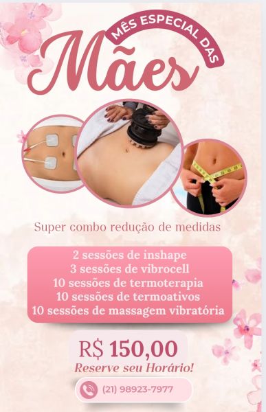 mês das mães super combo redução de medidas