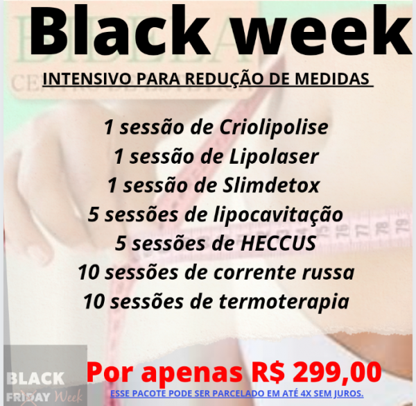 Intensivo para redução de medidas