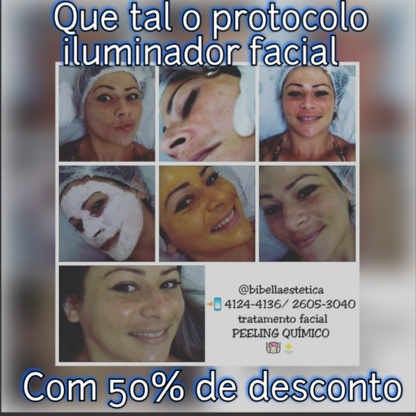 1 sessão de iluminação facial