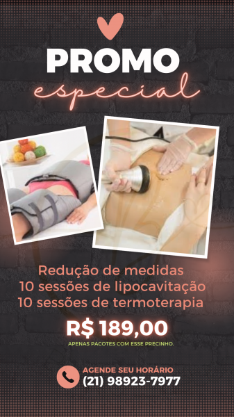 20 sessões de lipocavitação