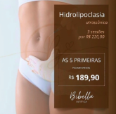 3 sessões de hidrolipoclasia