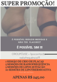 Promoção para reduzir medidas e flacidez