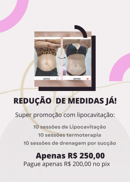 Super promoção  lipocavitação