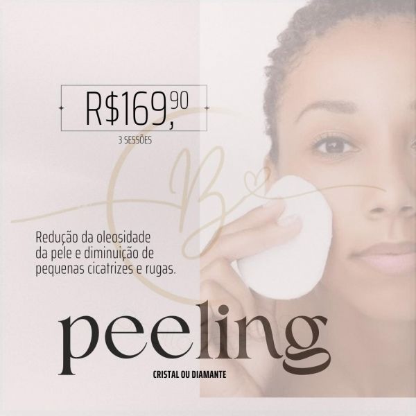 3 sessões Peeling mecânico ( cristal ou diamante ).