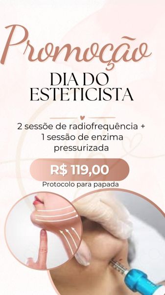 Promoção dia do esteticista