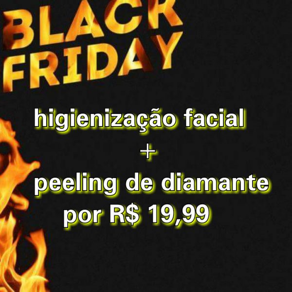 Higienização facial + peeling de diamante